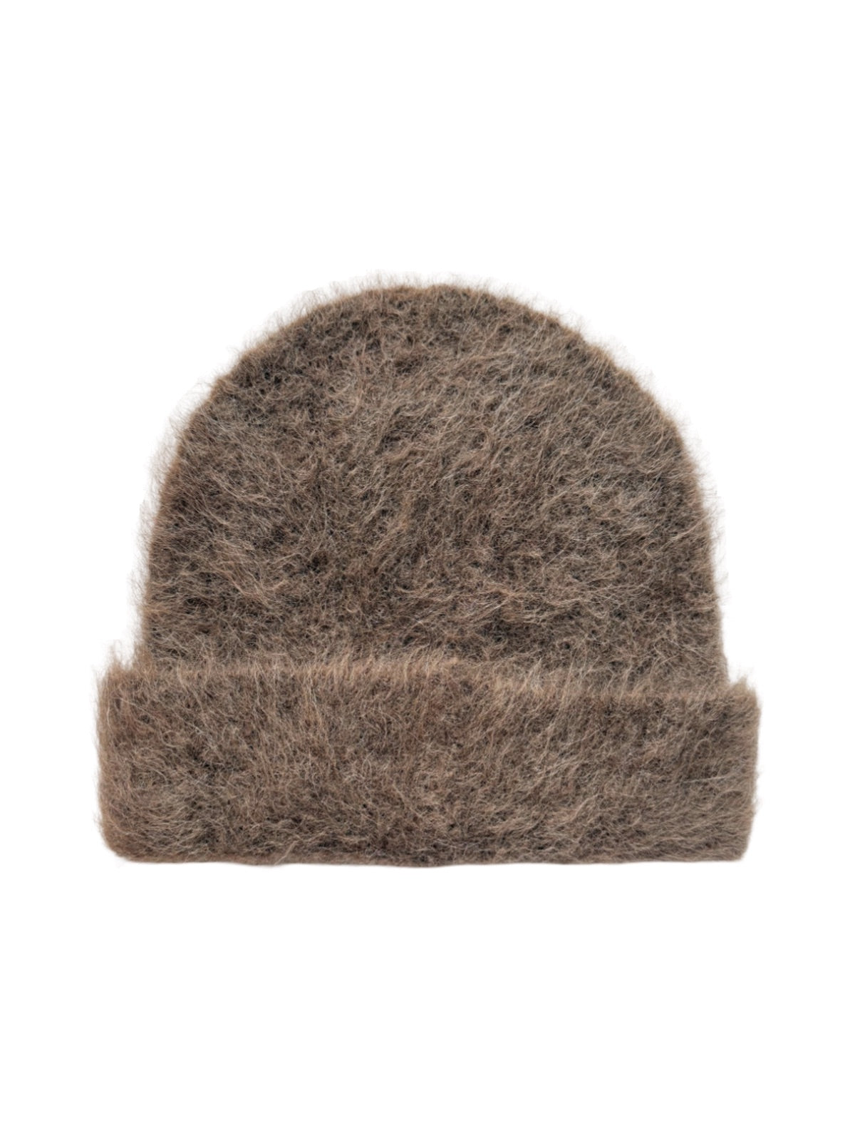 Bonnet en laine mohair d'alpaga duveteux, toucher doux et chaud, look épuré et moderne, couleur unie ou contrastée, parfait pour l’hiver, modèle Skia