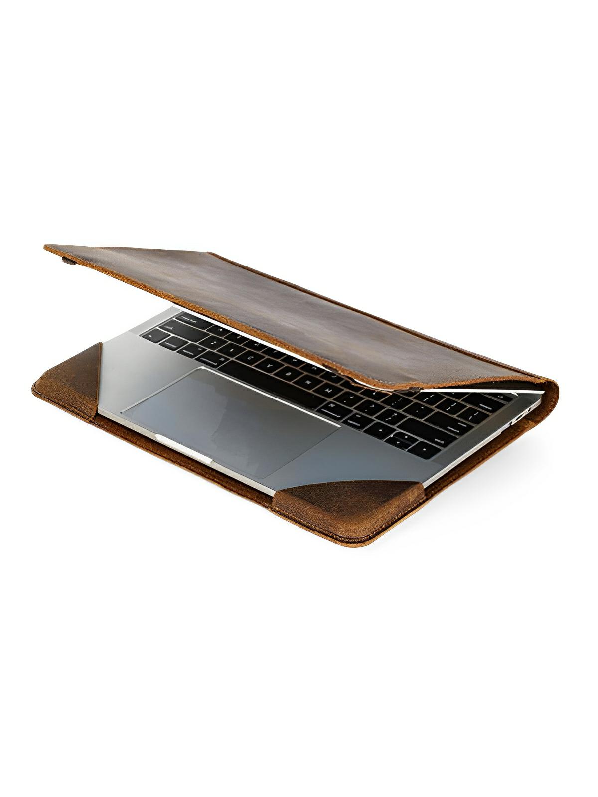 Housse MacBook Pro Air 13,3 pouces en cuir véritable, protection premium, étui support ergonomique, modèle Hercule