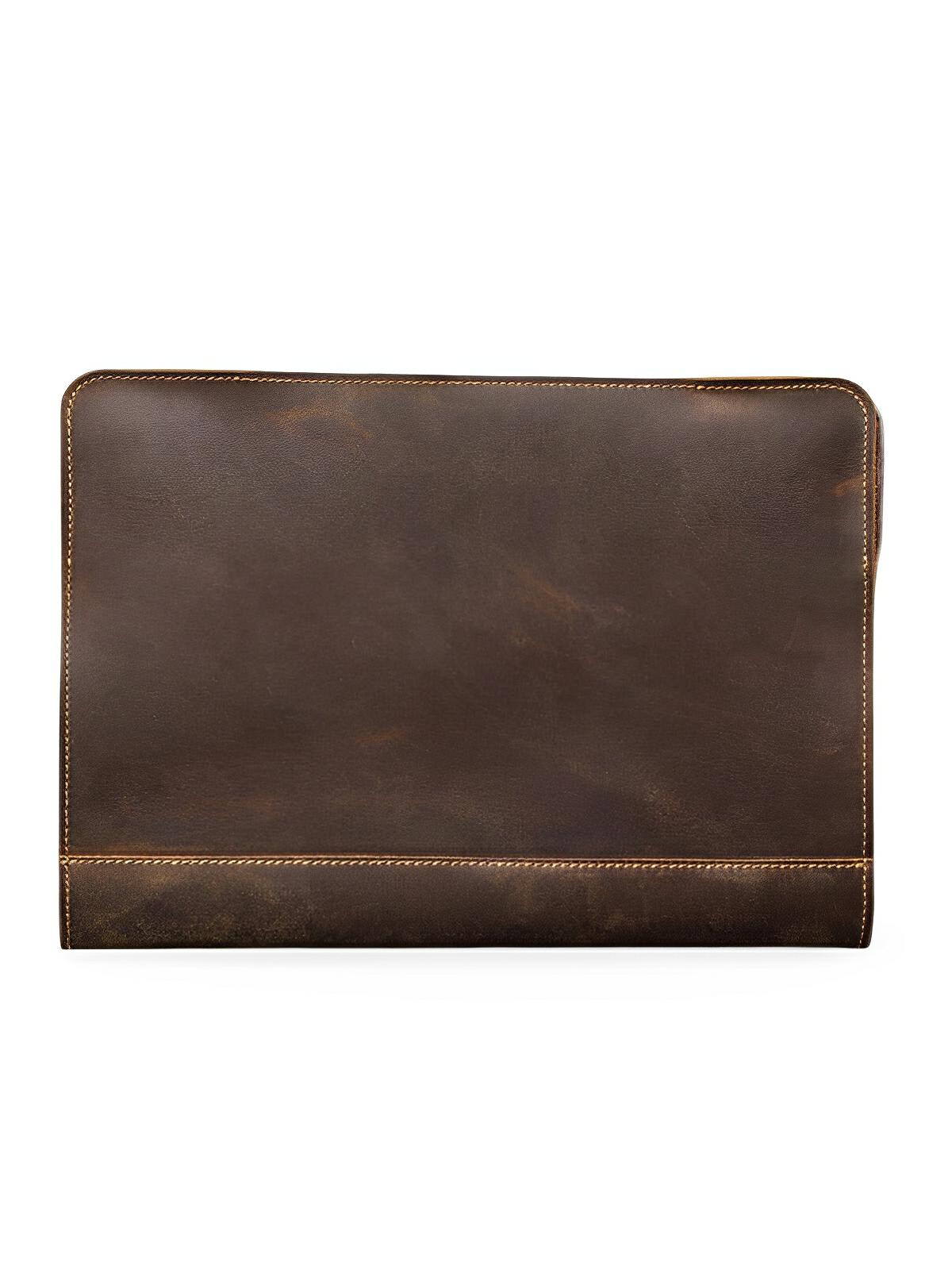 Housse MacBook Pro Air 13,3 pouces en cuir véritable, protection premium, étui support ergonomique, modèle Hercule