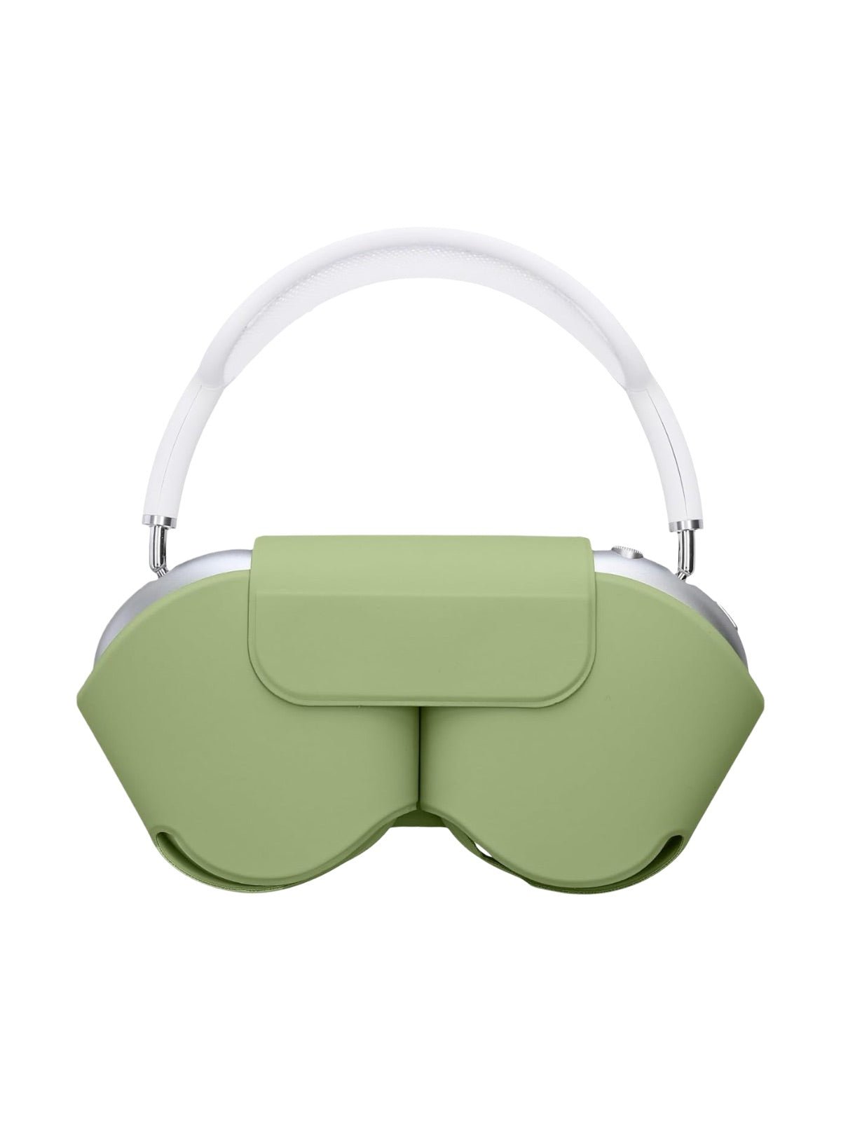 AirPods Max protection, housse rigide, étui de transport, simili vegan magnétique, coque anti - chute avec fermeture, modèle Zahra - Accessoire AirPods Max - Vert