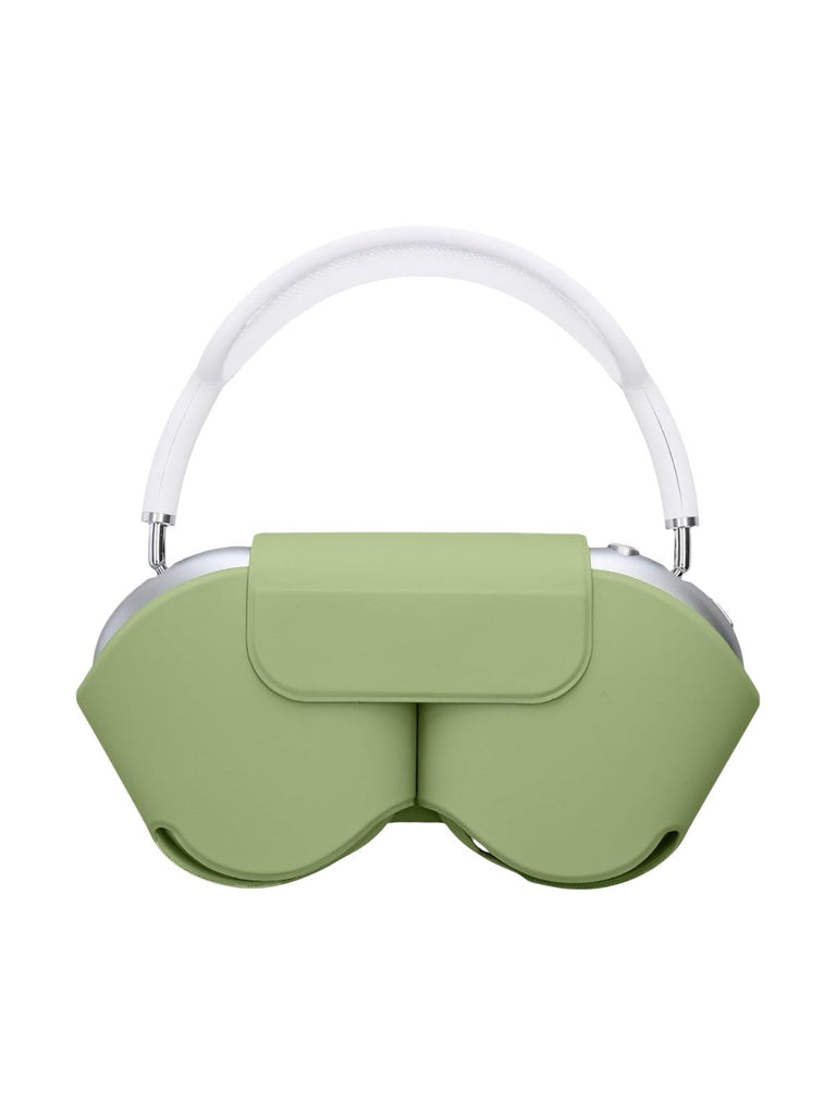 AirPods Max protection, housse rigide, étui de transport, simili vegan magnétique, coque anti - chute avec fermeture, modèle Zahra - Accessoire AirPods Max - Vert