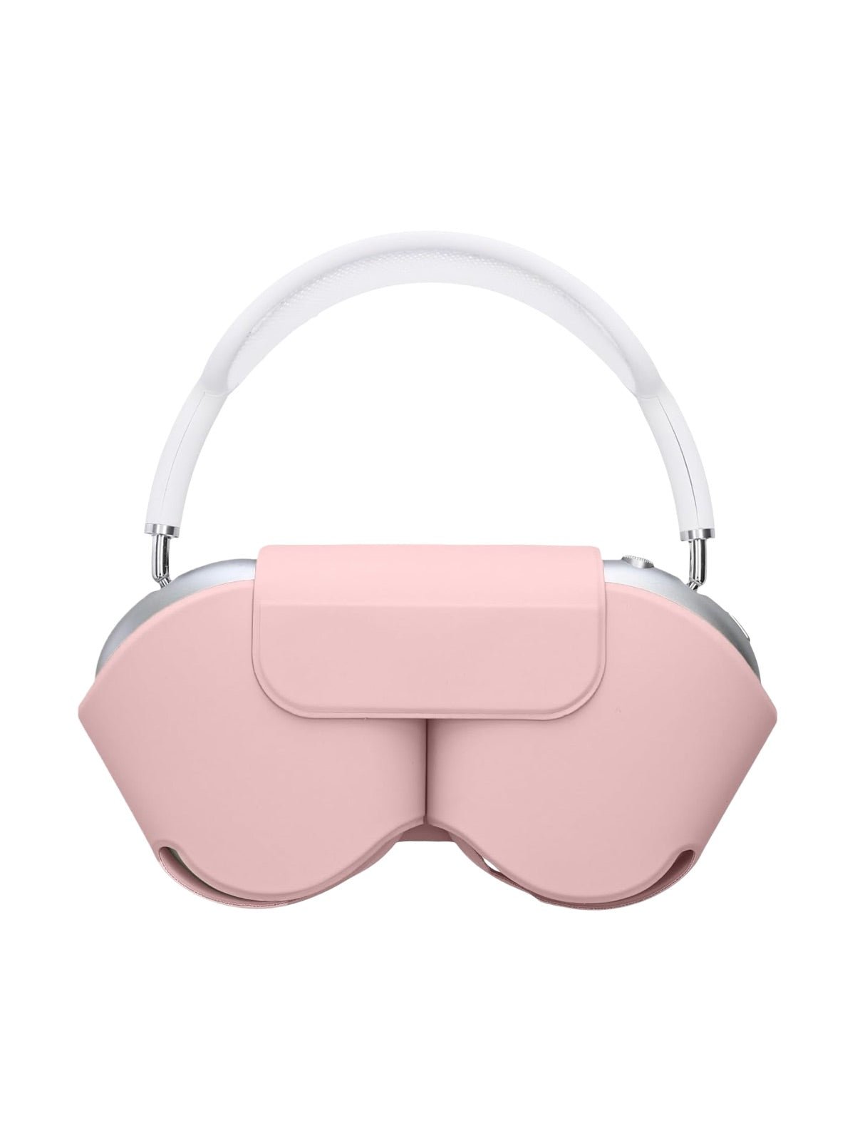 AirPods Max protection, housse rigide, étui de transport, simili vegan magnétique, coque anti - chute avec fermeture, modèle Zahra - Accessoire AirPods Max - Rose