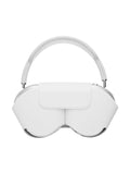 AirPods Max protection, housse rigide, étui de transport, simili vegan magnétique, coque anti - chute avec fermeture, modèle Zahra - Accessoire AirPods Max - Blanc