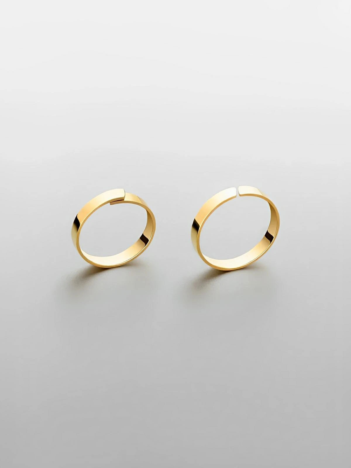 Bague classique pour homme, en acier inoxydable, anneau de 5mm minimaliste, bijou moderne, modèle Artéos - Bague - Or XS