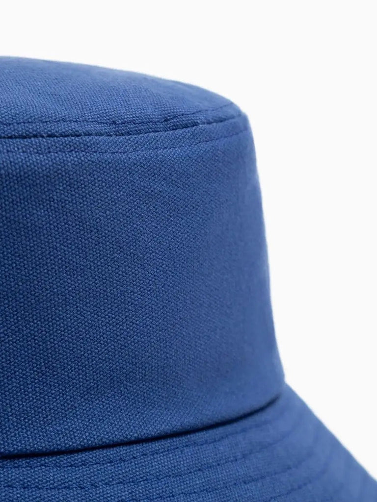 Bob en coton unisexe, broderie Reclusive, protection solaire, pliable, modèle Atom - Casquette - Bleu