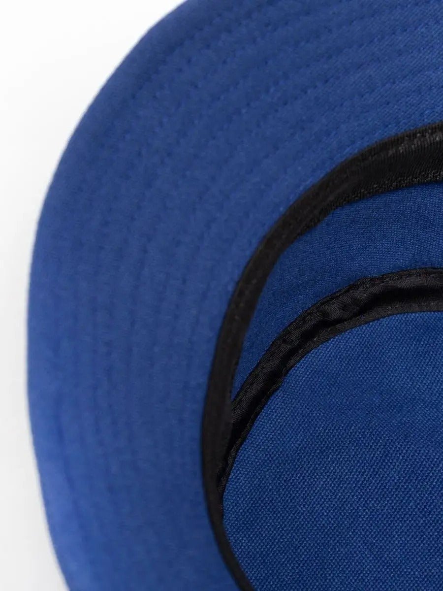 Bob en coton unisexe, broderie Reclusive, protection solaire, pliable, modèle Atom - Casquette - Bleu