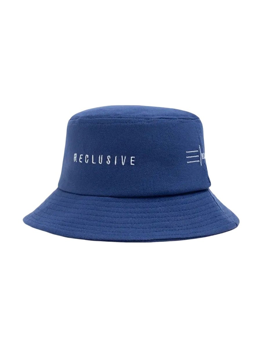 Bob en coton unisexe, broderie Reclusive, protection solaire, pliable, modèle Atom - Casquette - Bleu