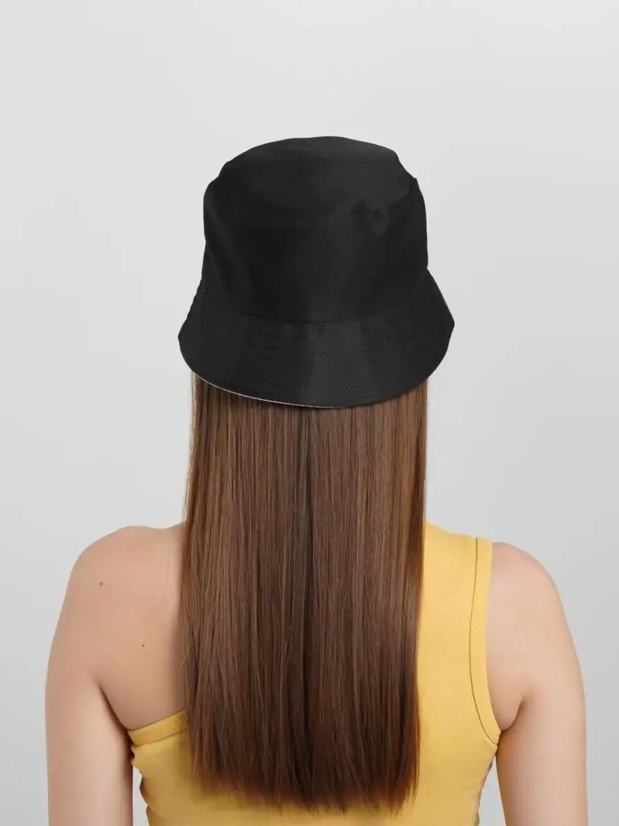 Bob marguerite brodé, chapeau réversible coton, protection solaire UPF 40, style printanier, modèle Marge - Bob - Noir