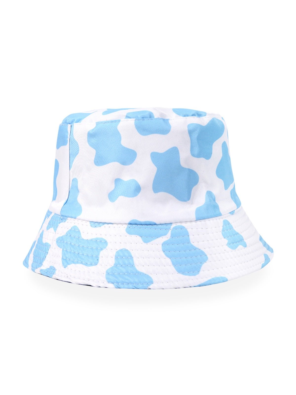 Bob vache réversible, chapeau été, protection UV, imprimé tendance, style unique, modèle Cowa - Bob - Bleu