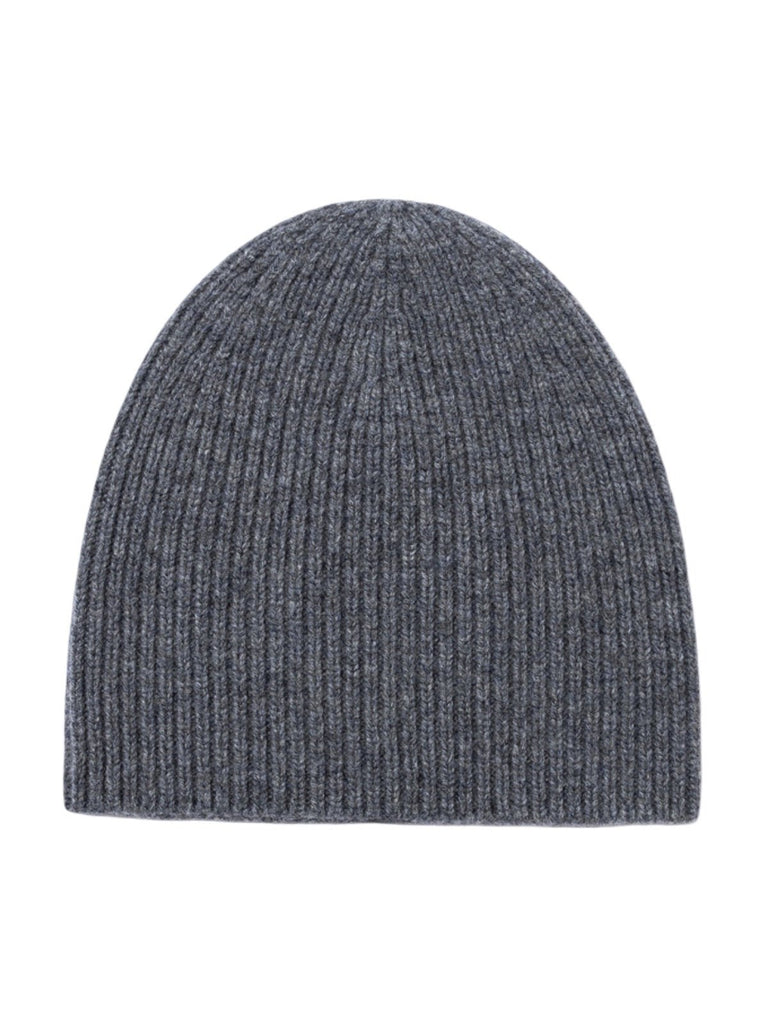 Bonnet en laine chaude pour homme, maille côtelée extensible, style minimaliste et confortable pour l'hiver, modèle Lokey - Bonnets - Gris foncé