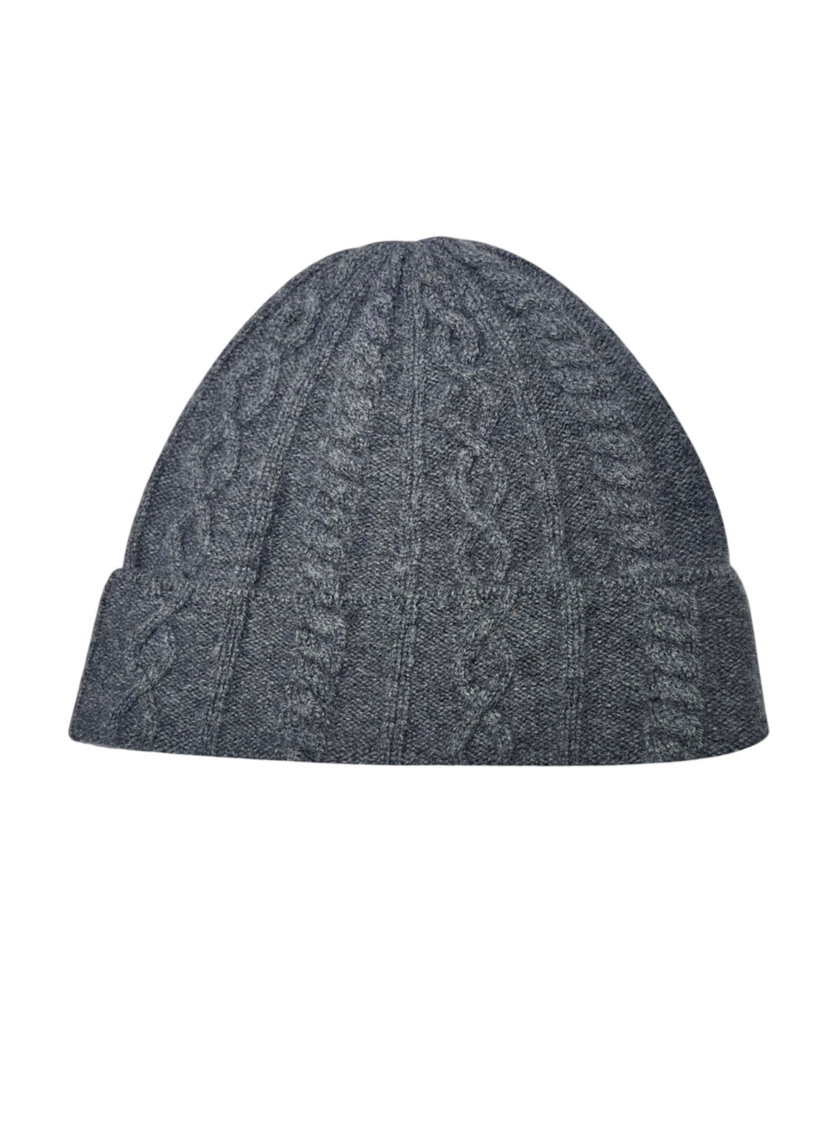 Bonnet en laine homme et femme, tricot torsadé, chaud hiver, maille épaisse, doux confort, style minimaliste, modèle Zola - Bonnets - Gris