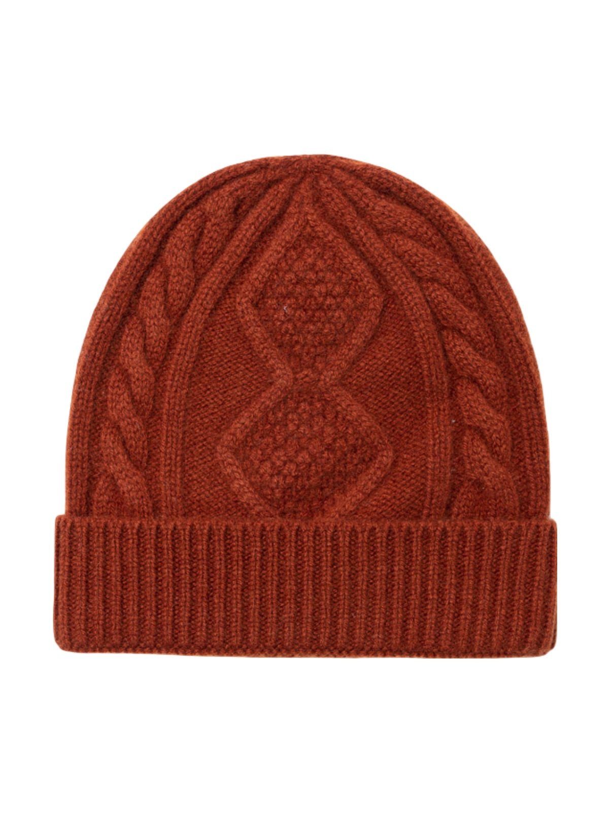 Bonnet en laine mérinos mixte, tricot torsadé chaud, maille hiver, doux et extensible, bonnet streetwear, modèle Caméro - Bonnets - Camel