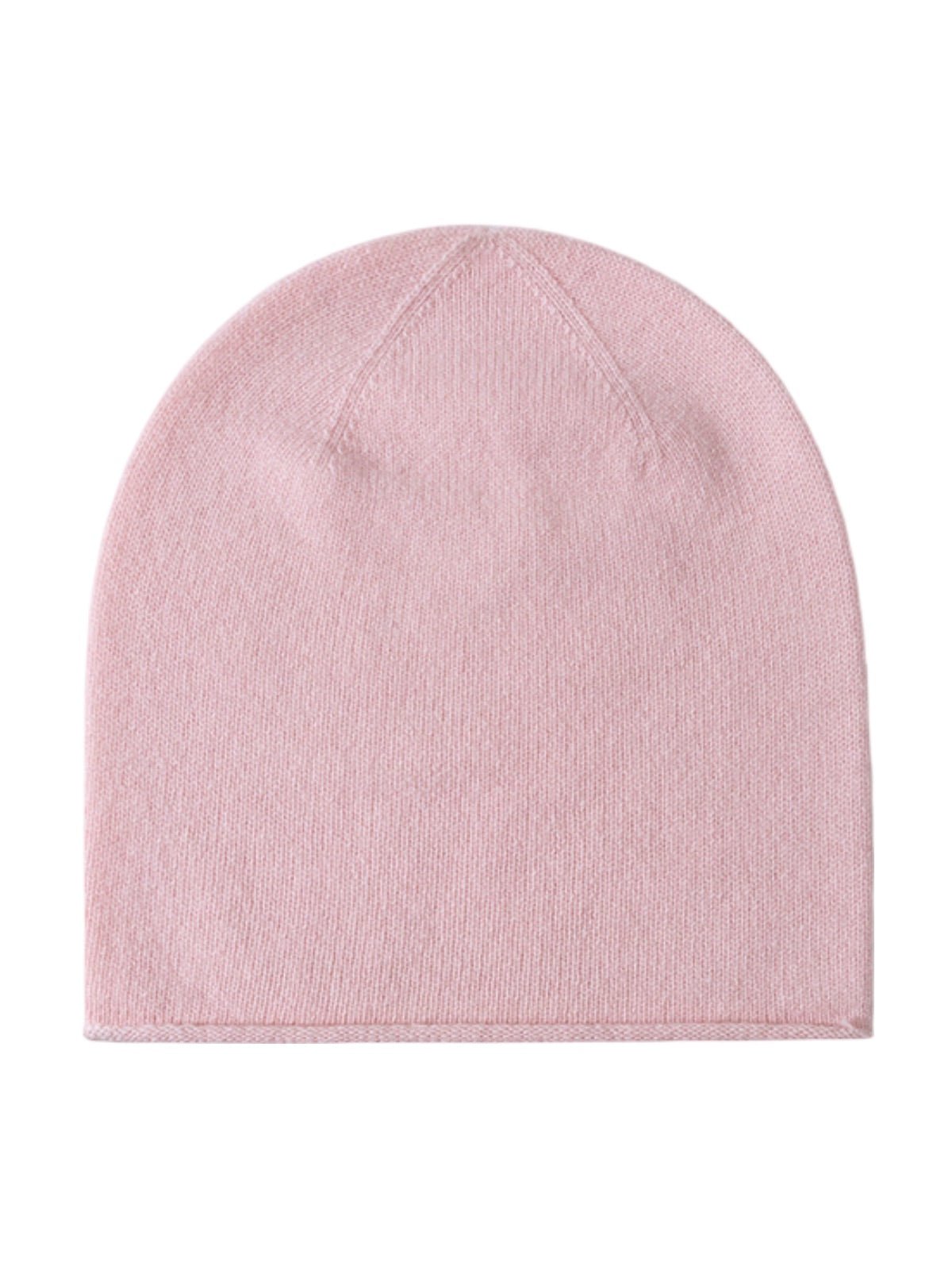Bonnet en laine mérinos, tricot sans couture, unisexe, doux et chaud, bonnet extensible hiver, léger et compact, modèle Jay - Bonnets - Rose