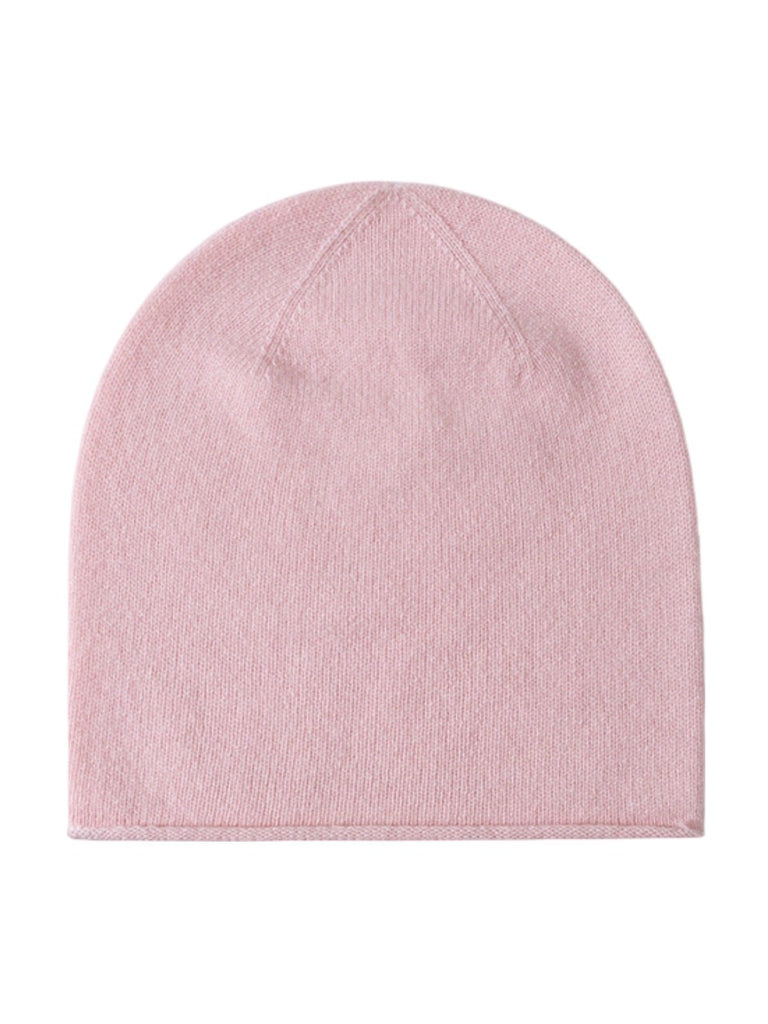 Bonnet en laine mérinos, tricot sans couture, unisexe, doux et chaud, bonnet extensible hiver, léger et compact, modèle Jay - Bonnets - Rose