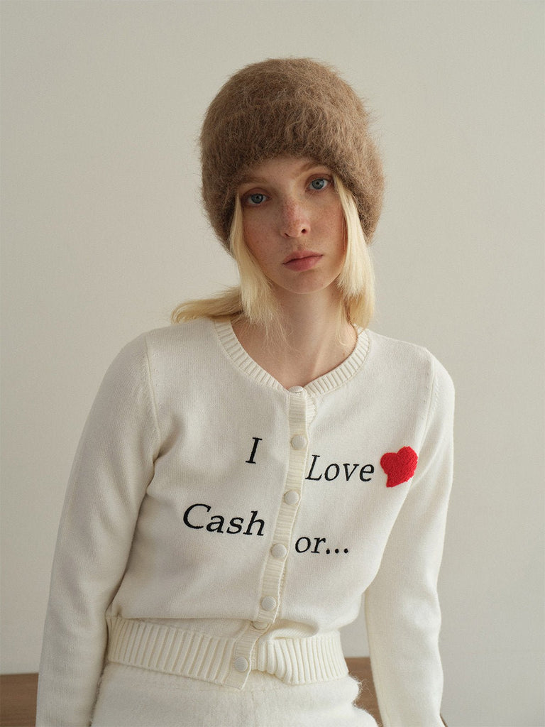 Bonnet en laine mohair d'alpaga duveteux, toucher doux et chaud, look épuré et moderne, couleur unie ou contrastée, parfait pour l’hiver, modèle Skia - Bonnets - Marron