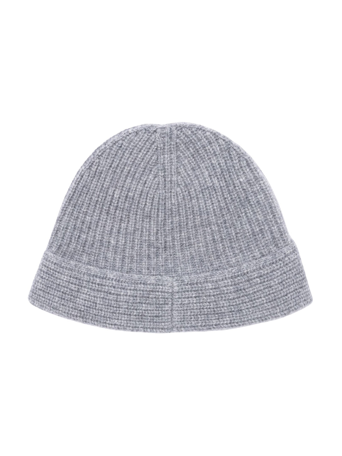 Bonnet en pur laine pour femme, forme cloche moderne, maille côtelée chaude, style casual chic, hiver doux et confortable, style bob, modèle Alix - Bonnets - Gris