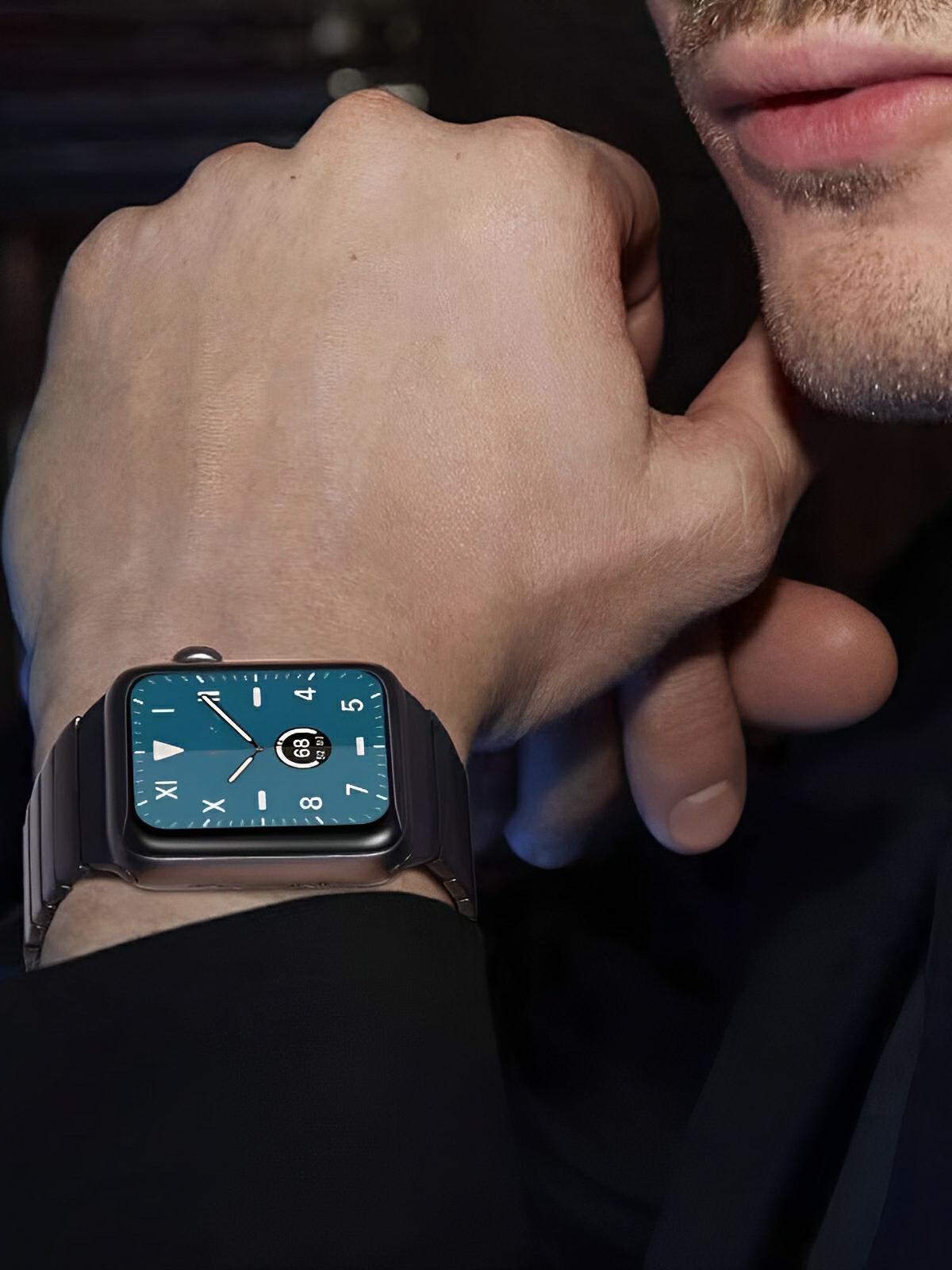 Bracelet Apple Watch en acier inoxydable 316, maillons ajustables, robuste, modèle Durin - Bracelet Apple Watch - Noir 38 à 42mm