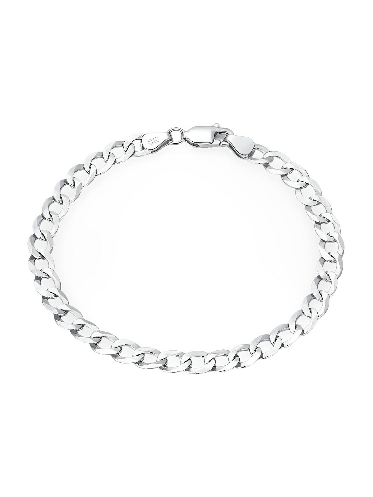 Bracelet pour homme en argent sterling à maillons gourmette épais et audacieux Bracelet pour homme en argent sterling à maillons gourmette épais et audacieux