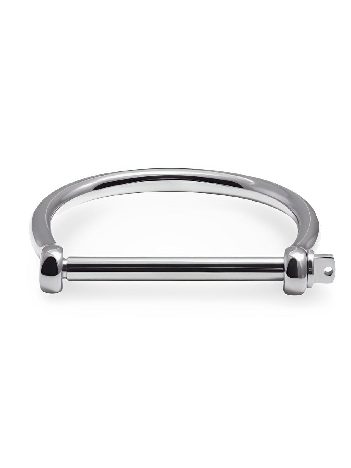 Bracelet jonc au style ancre, mixte, style minimaliste et moderne, modèle Hidone - Bracelet - Argent S