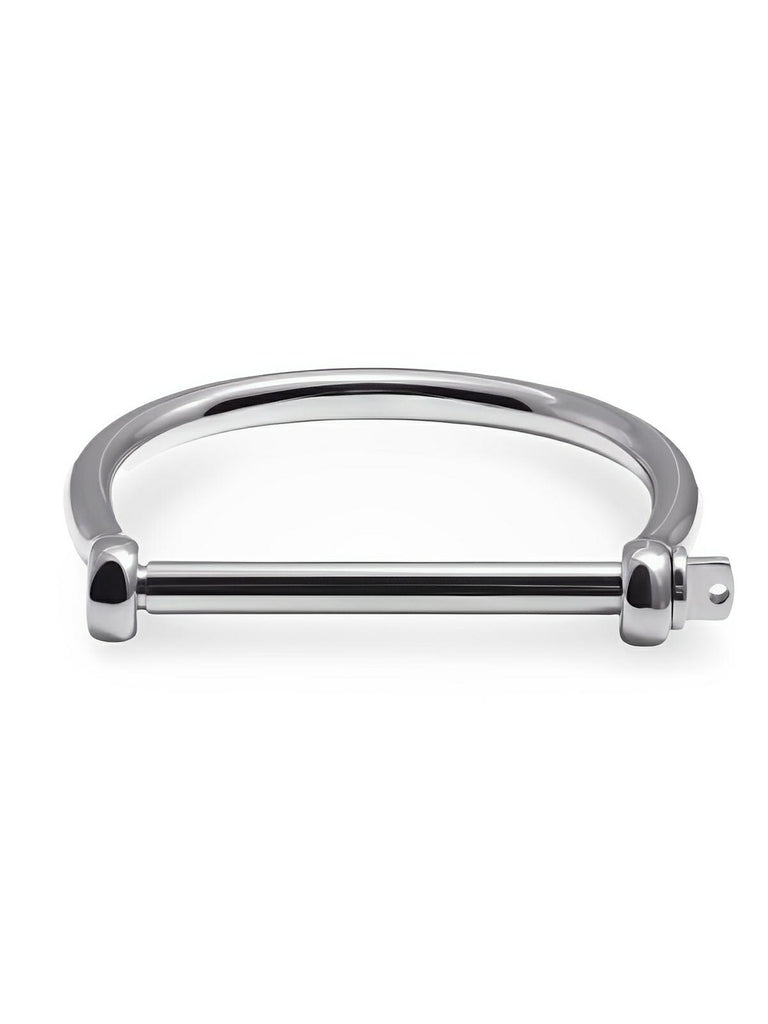 Bracelet jonc au style ancre, mixte, style minimaliste et moderne, modèle Hidone - Bracelet - Argent S