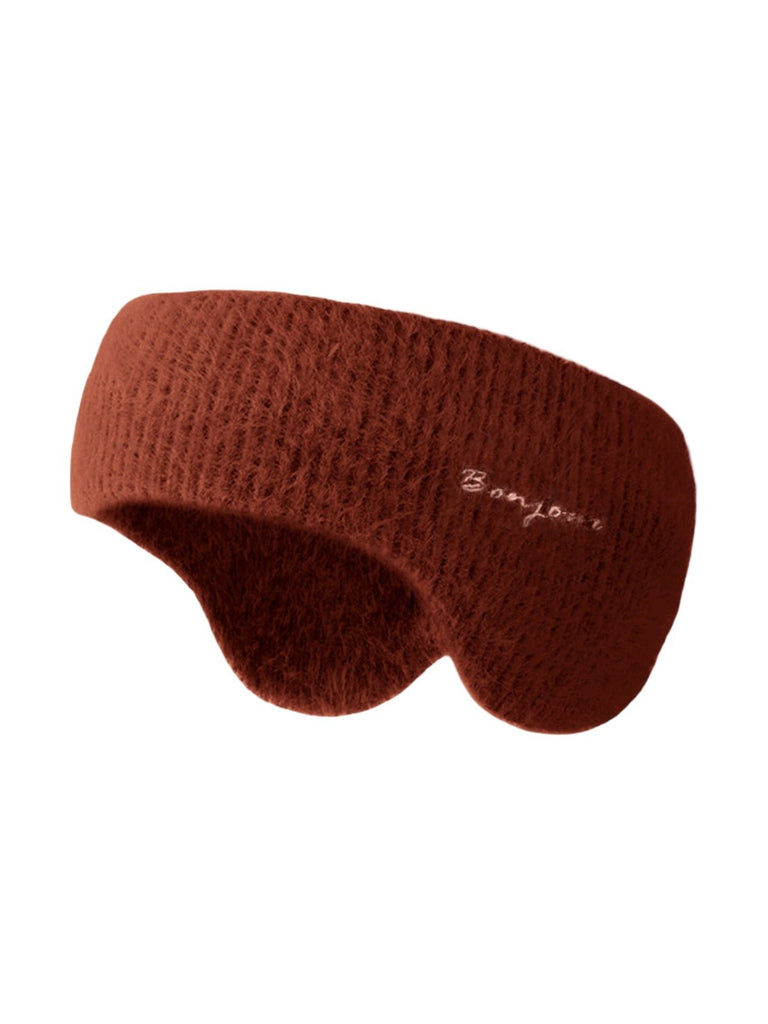 Cache - oreilles chaud hiver, bandeau doux femme, fausse fourrure vison, maintien oreilles, accessoire ski, extérieur, confortable, léger, modèle Vénissa - Cache - oreilles - Marron