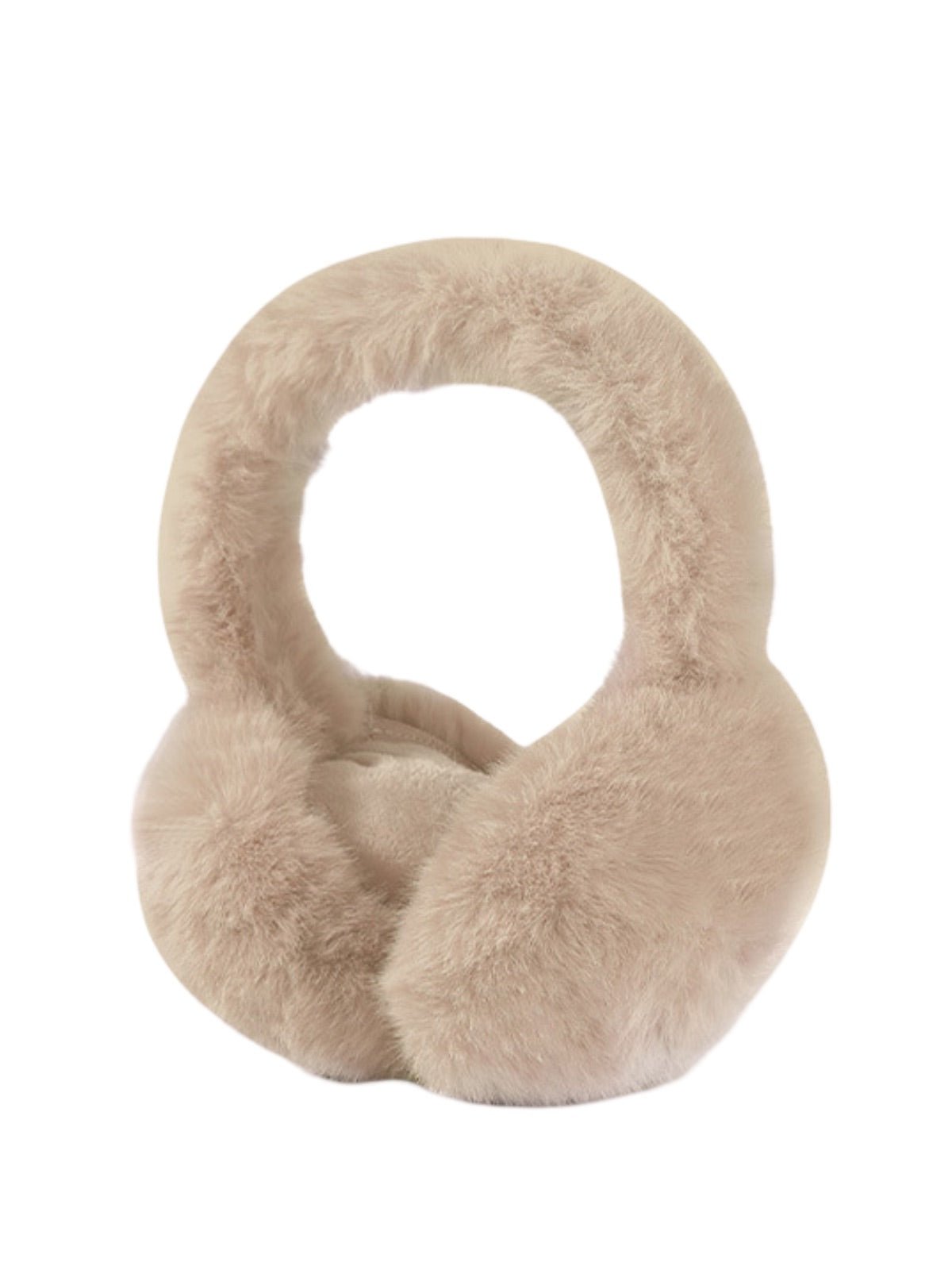 Cache - oreilles doux en fausse fourrure, accessoire chaud pour l’hiver, cache - oreilles pliable et léger, protection contre le froid et le vent, confort moelleux, modèle Jound - Cache - oreilles - Taupe