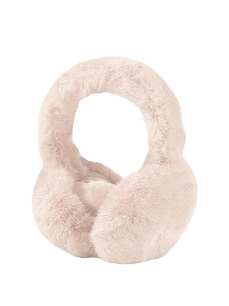 Cache - oreilles doux en fausse fourrure, accessoire chaud pour l’hiver, cache - oreilles pliable et léger, protection contre le froid et le vent, confort moelleux, modèle Jound - Cache - oreilles - Beige