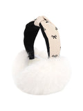 Cache - oreilles doux hiver femme, cache - oreilles chaud pliable, serre - tête en fausse fourrure, cache - oreilles moelleux, protection anti - froid élégante, modèle Josiane - Cache - oreilles - Blanc