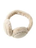 Cache - oreilles hiver doux chaud, fourrure peluche épaisse, motif à carreaux, protection oreilles coupe - vent, accessoire mixte, modèle Témia - Cache - oreilles - Beige