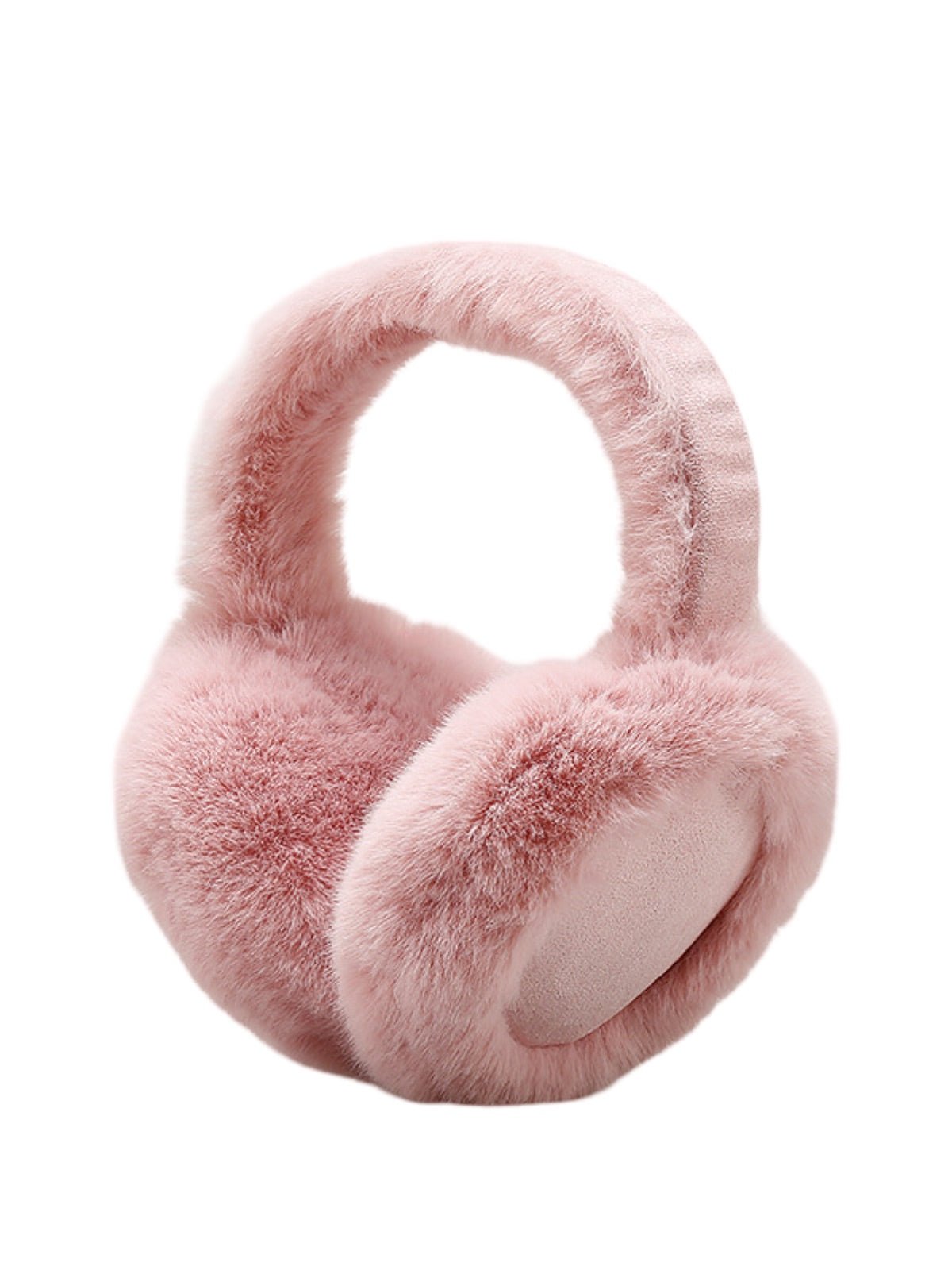 Cache - oreilles hiver femme, oreillettes chaudes, fausse fourrure douce, pliables, confort thermique, anti - froid, protection vent, accessoire mode hiver, modèle Umine - Cache - oreilles - Rose