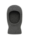 Cagoule tricotée laine et nylon, douce et chaude, bonnet balaclava hiver, design mixte, style streetwear, protection vent et froid, modèle Esmie - Écharpe - Gris