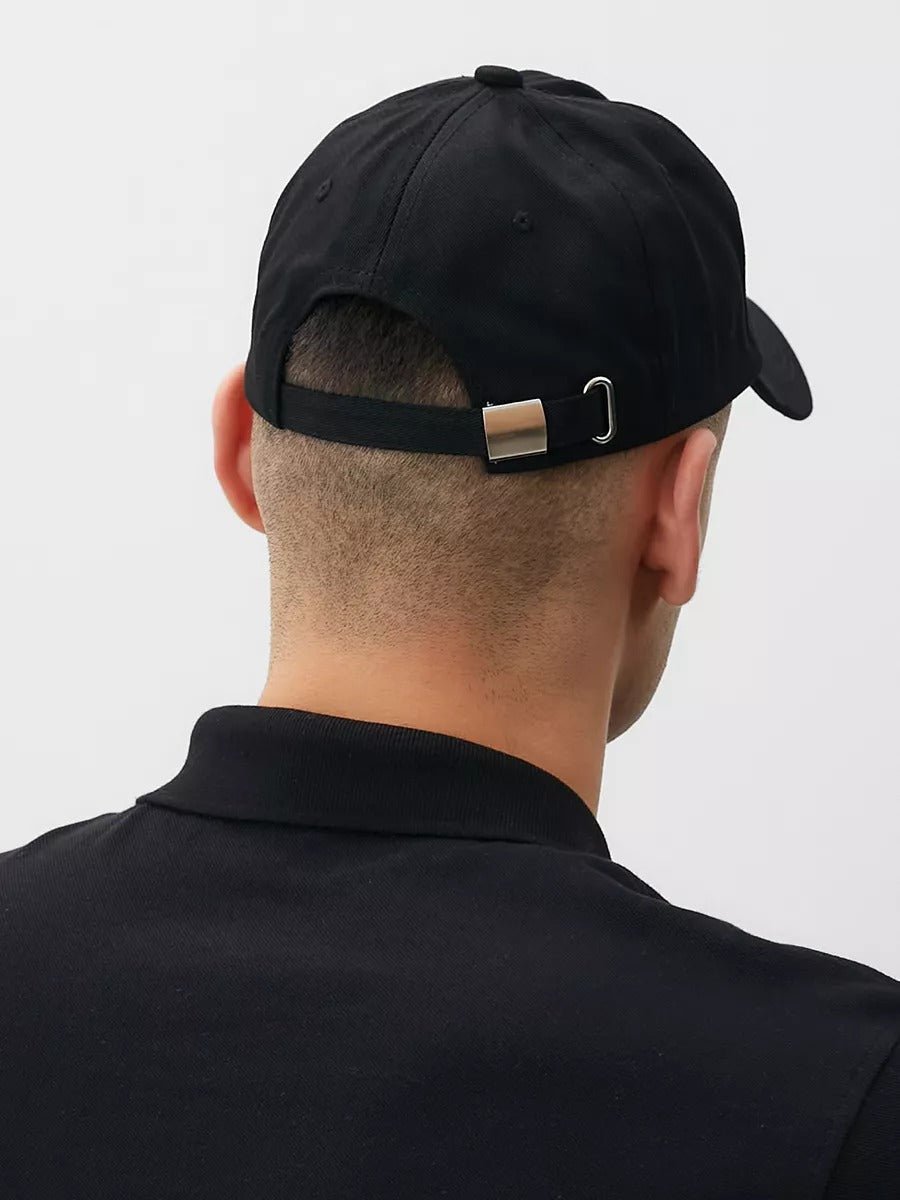 Casquette baseball coton brodée Awesome, ajustable, visière courbée, plusieurs couleurs, modèle Volin - Casquette - Noir