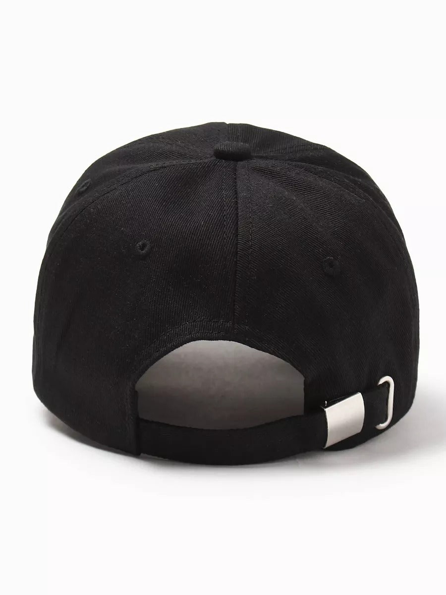 Casquette baseball coton brodée Awesome, ajustable, visière courbée, plusieurs couleurs, modèle Volin - Casquette - Noir