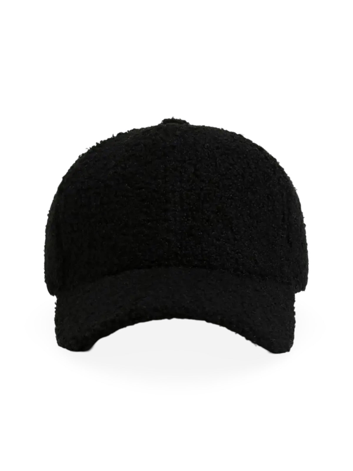 Casquette bouclette mouton, ajustable chaude, polaire, douce peluche à moumoute, modèle Mona - Casquette - Noir