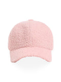 Casquette bouclette mouton, ajustable chaude, polaire, douce peluche à moumoute, modèle Mona - Casquette - Rose