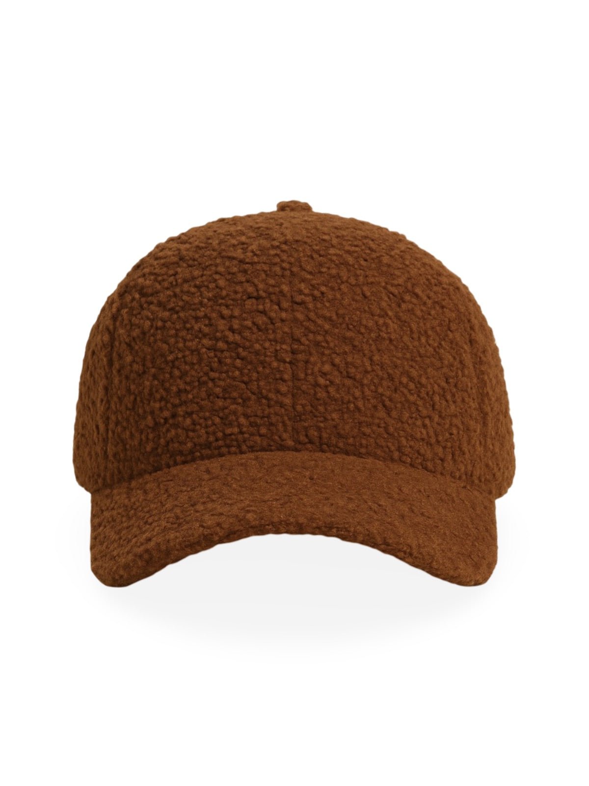 Casquette bouclette mouton, ajustable chaude, polaire, douce peluche à moumoute, modèle Mona - Casquette - Marron