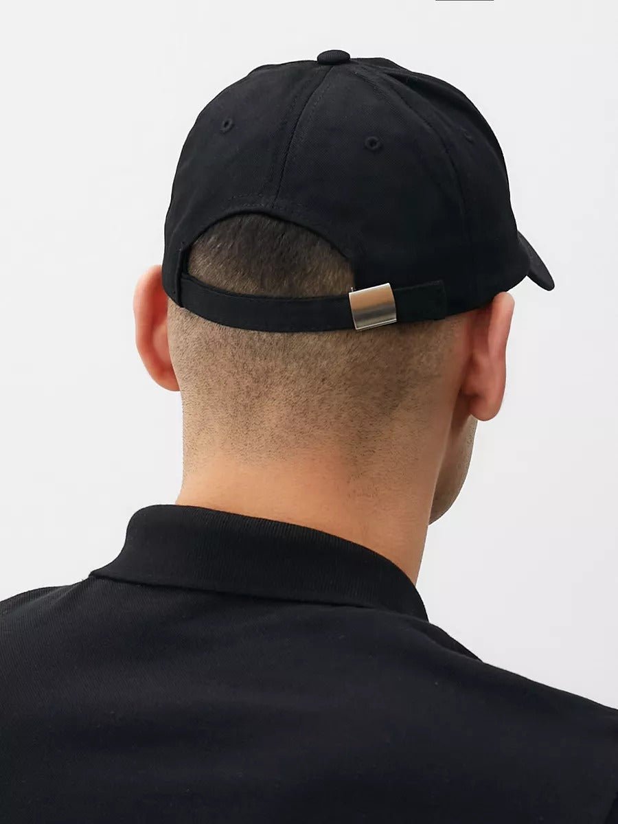Casquette brodée Cruise, en coton, réglable, broderie minimaliste, visière courbée, style unisexe, modèle Cruise - Casquette - Noir