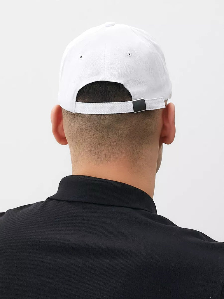Casquette brodée Cruise, en coton, réglable, broderie minimaliste, visière courbée, style unisexe, modèle Cruise - Casquette - Blanc