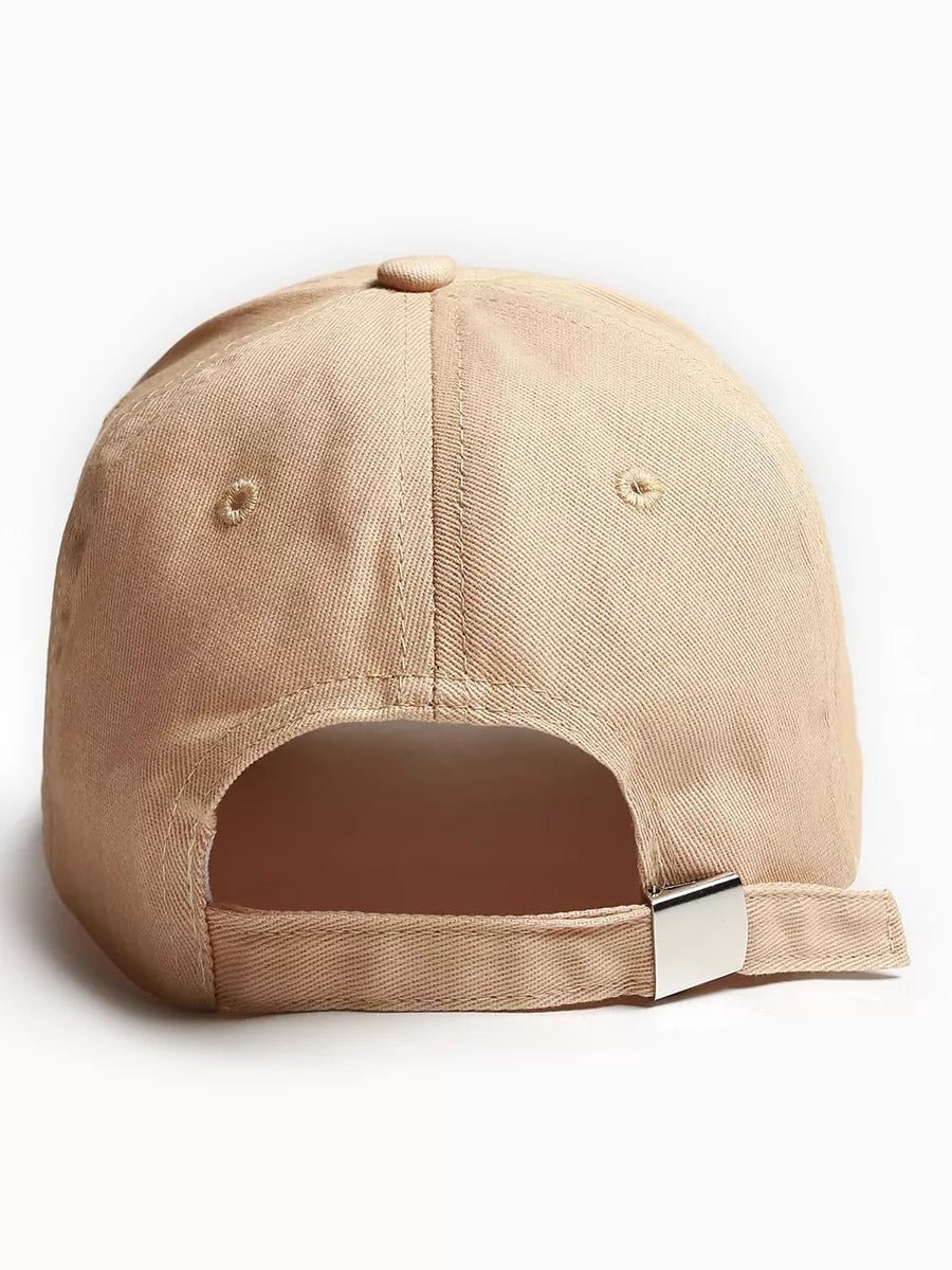Casquette brodée Cruise, en coton, réglable, broderie minimaliste, visière courbée, style unisexe, modèle Cruise - Casquette - Beige