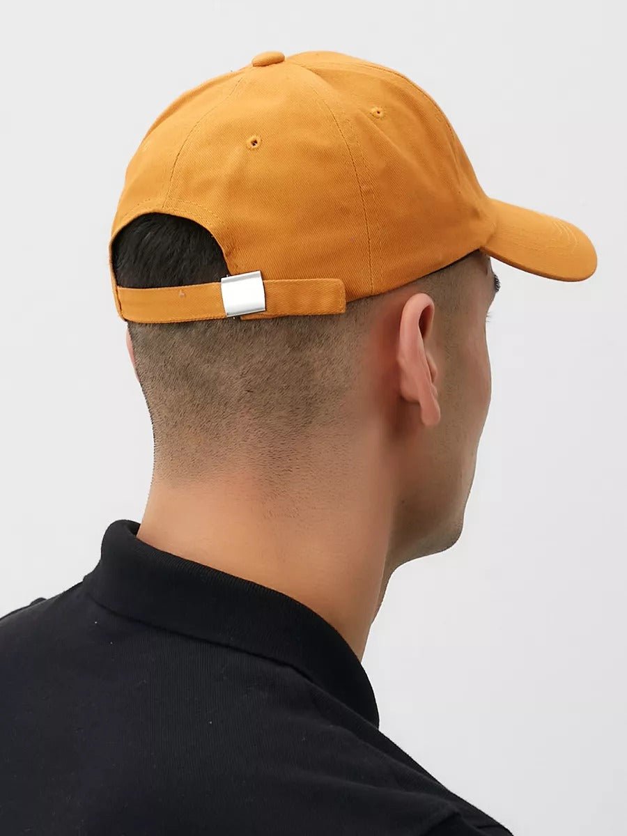 Casquette brodée Cruise, en coton, réglable, broderie minimaliste, visière courbée, style unisexe, modèle Cruise - Casquette - Jaune