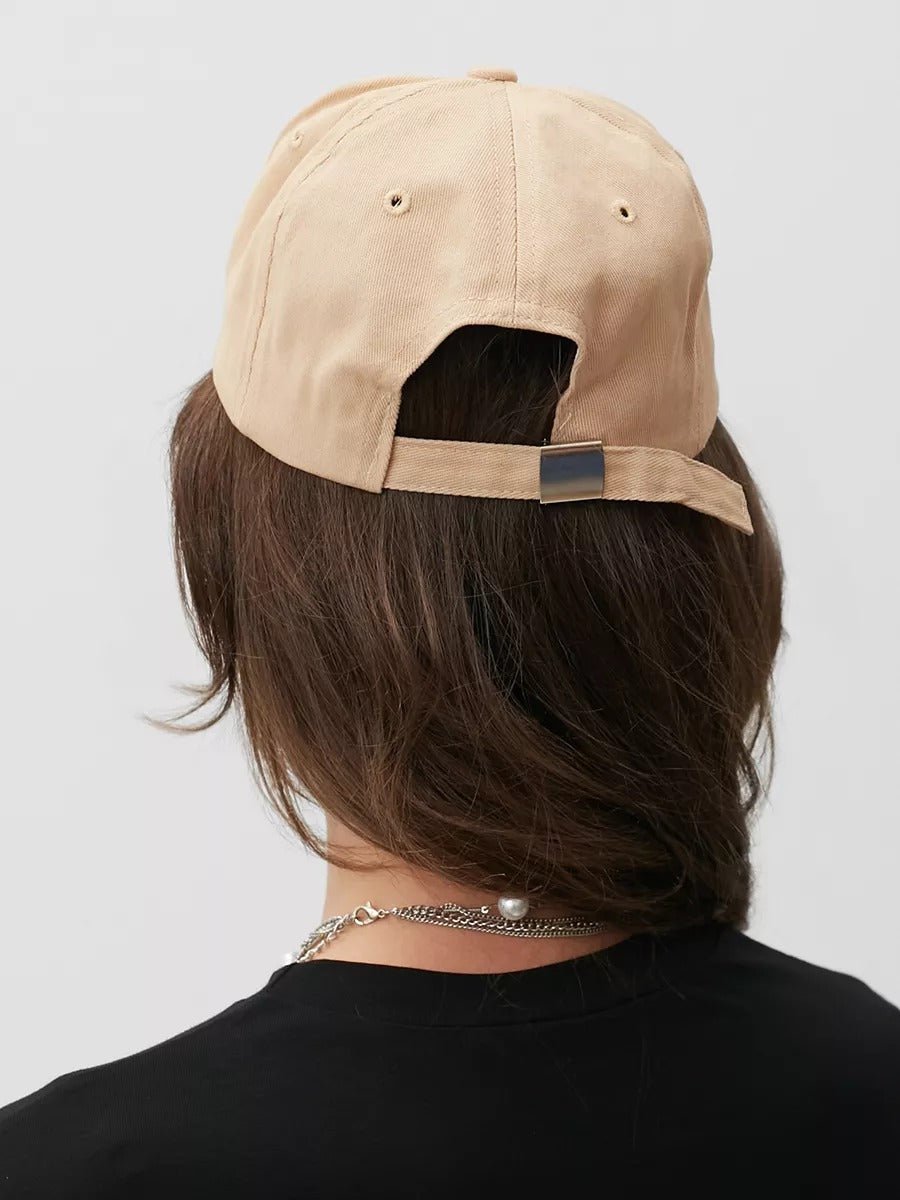 Casquette brodée Cruise, en coton, réglable, broderie minimaliste, visière courbée, style unisexe, modèle Cruise - Casquette - Beige