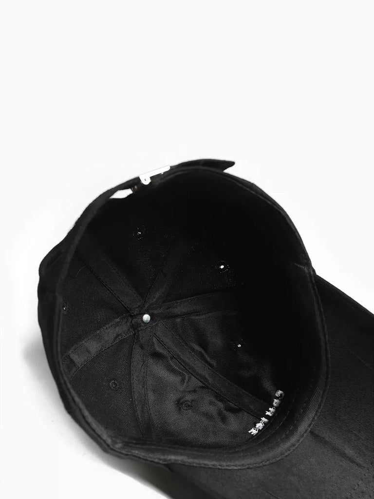 Casquette brodée Cruise, en coton, réglable, broderie minimaliste, visière courbée, style unisexe, modèle Cruise - Casquette - Noir