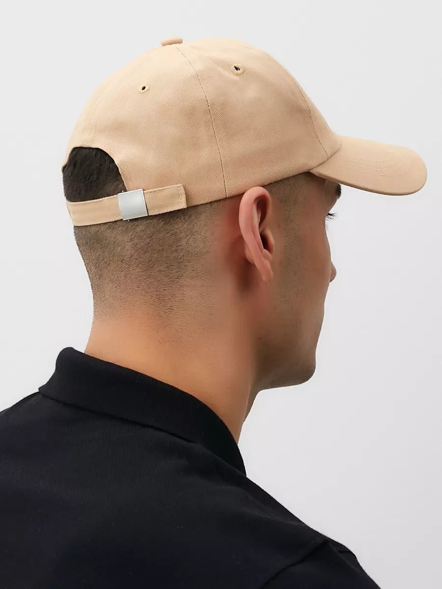 Casquette brodée Cruise, en coton, réglable, broderie minimaliste, visière courbée, style unisexe, modèle Cruise - Casquette - Beige