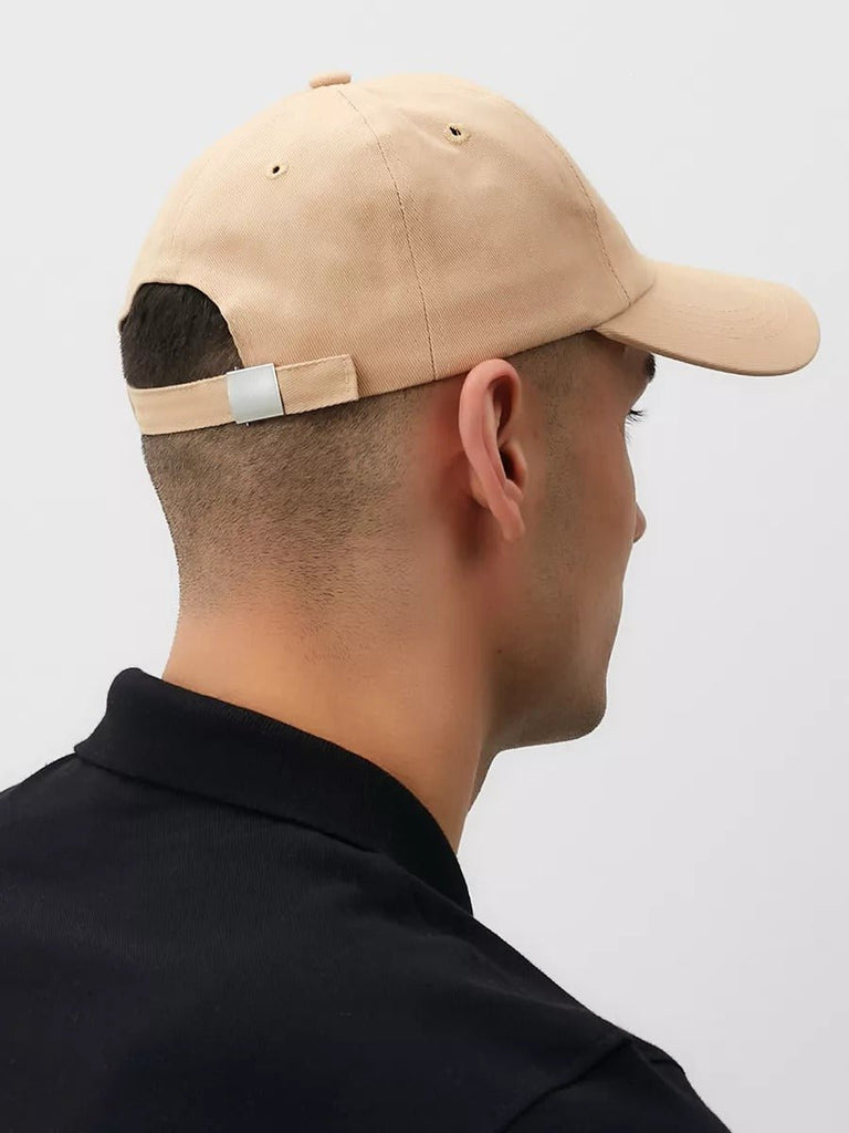Casquette brodée Cruise, en coton, réglable, broderie minimaliste, visière courbée, style unisexe, modèle Cruise - Casquette - Beige