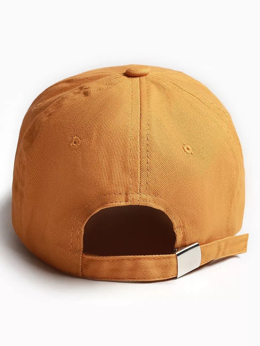 Casquette brodée Cruise, en coton, réglable, broderie minimaliste, visière courbée, style unisexe, modèle Cruise - Casquette - Jaune