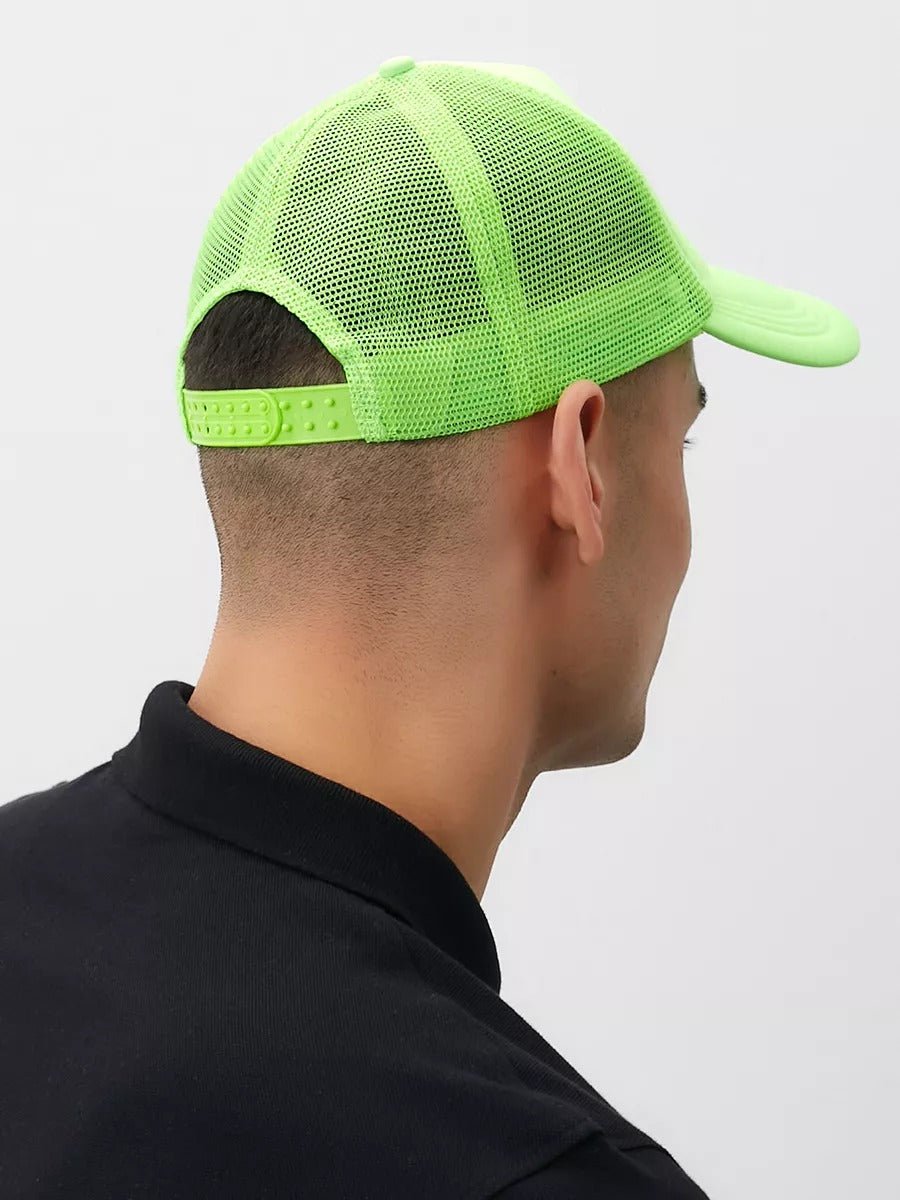 Casquette filet unie, légère et respirante, réglable, idéale pour l'été, modèle Quinn - Casquette - Vert