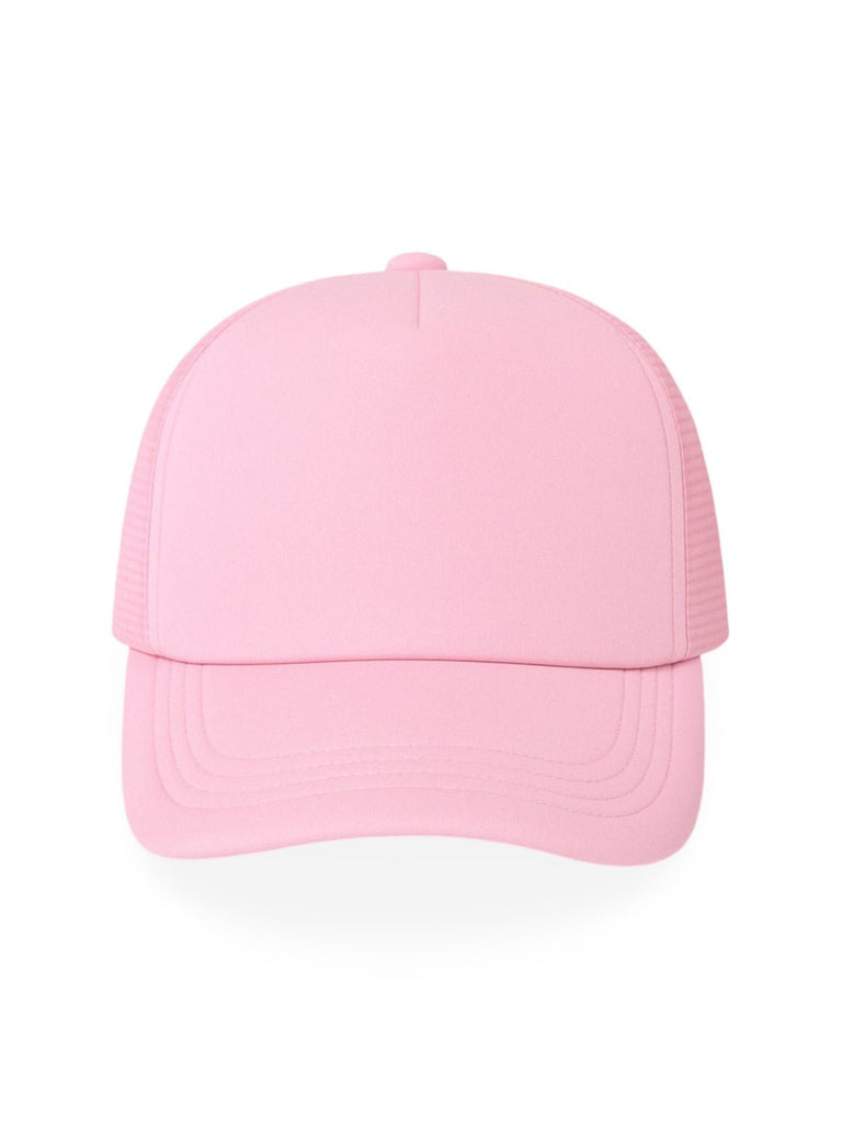 Casquette filet unie, légère et respirante, réglable, idéale pour l'été, modèle Quinn - Casquette - Rose