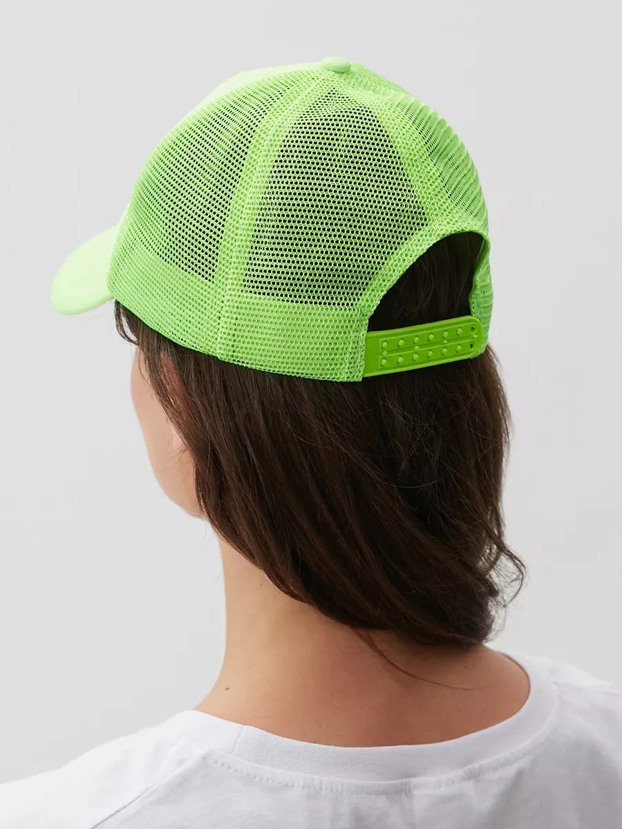 Casquette filet unie, légère et respirante, réglable, idéale pour l'été, modèle Quinn - Casquette - Vert