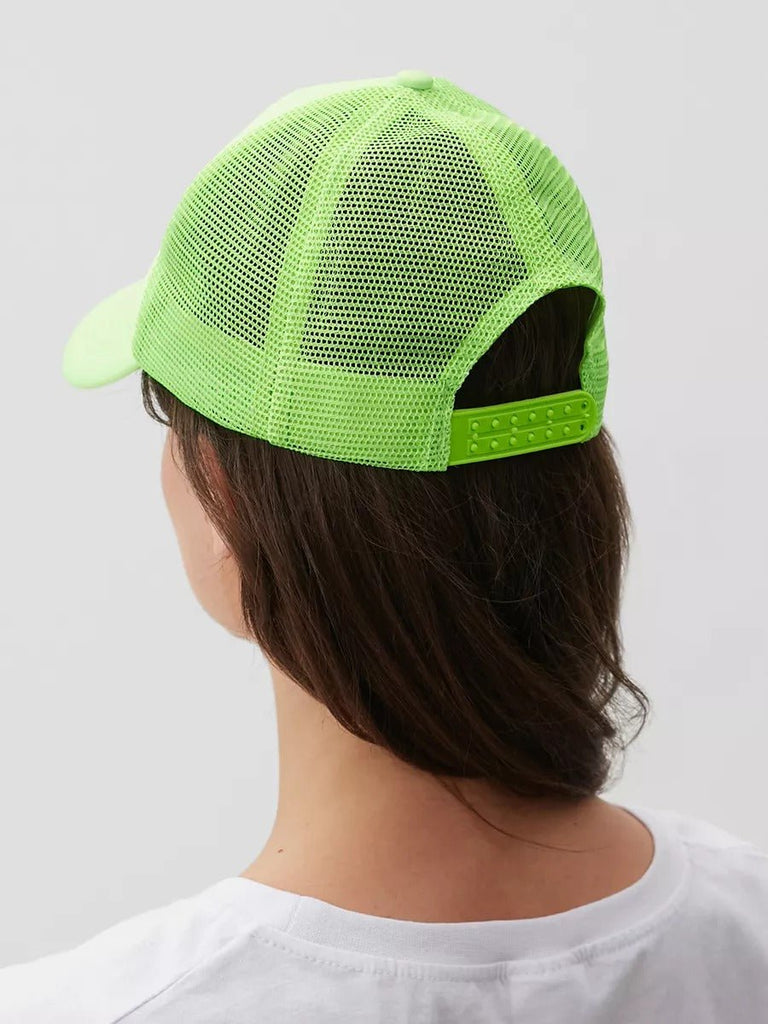 Casquette filet unie, légère et respirante, réglable, idéale pour l'été, modèle Quinn - Casquette - Vert