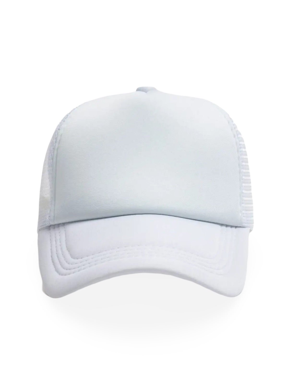 Casquette filet unie, légère et respirante, réglable, idéale pour l'été, modèle Quinn - Casquette - Blanc